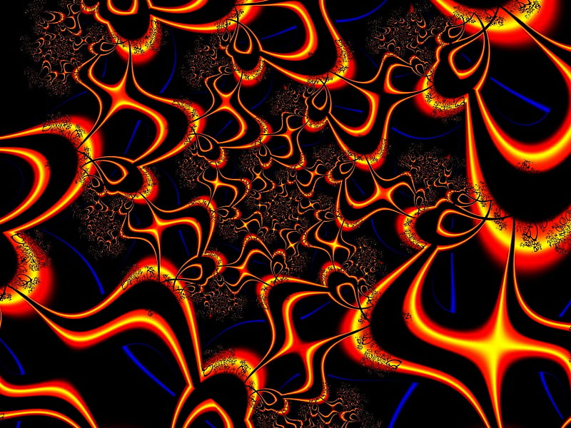 fire web, fire, orange, web, abstract, fracture, HD wallpaper