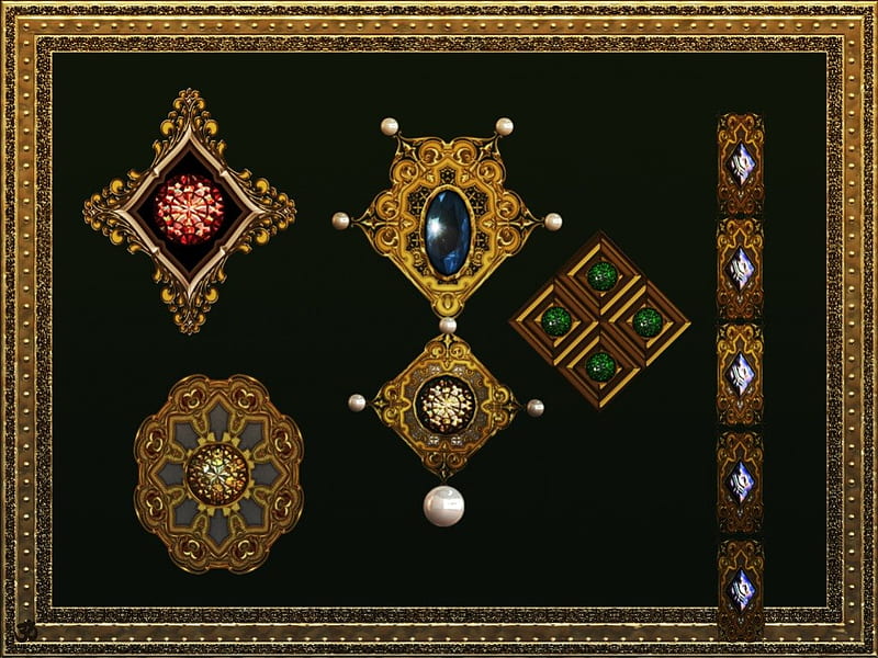 Jewelry Display CG 3D 2D 1, cg, jewellery, jewelry, 2d gems, gemstones, backgrounds, faux, trompe loeil, display, HD wallpaper