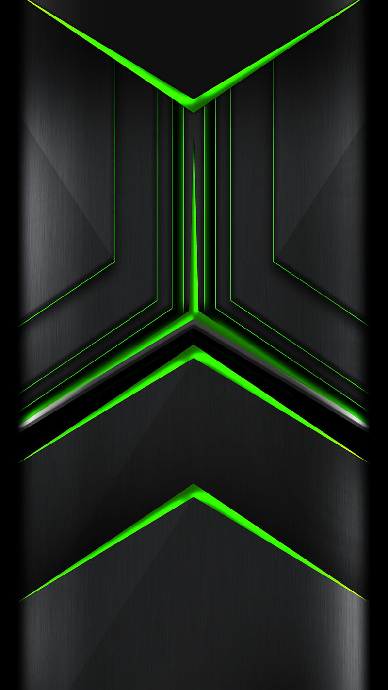 Black 276, glow, green, tech, HD phone wallpaper | Peakpx