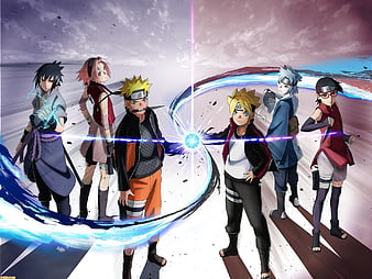 Boruto: Naruto Next Generation - Sarada Uchiha, Boruto Uzumaki e Mitsuki 2K  baixar papel de parede