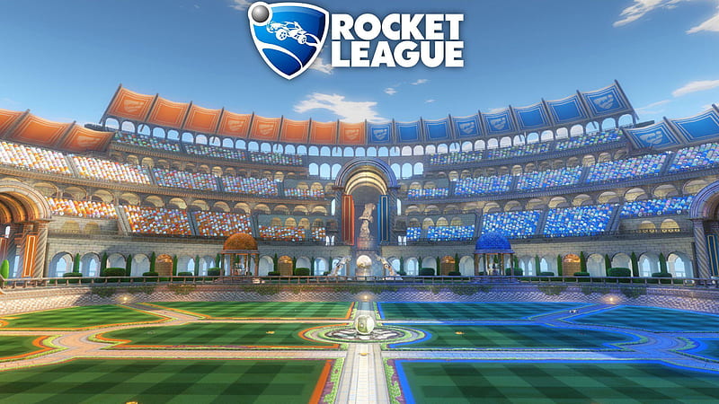 Rocket League Logo In Playground Background Rocket League, HD wallpaper
