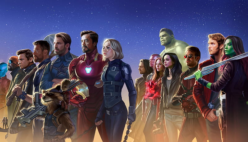 Avengers Infinity War , avengers-infinity-war, 2018-movies, movies, artist, artwork, HD wallpaper