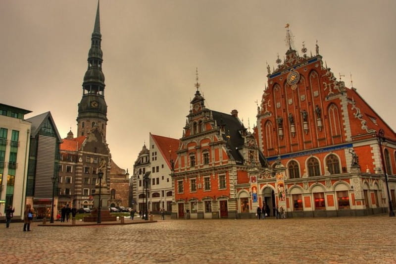 Riga, Latvia capital, old town, city, Latvia, old, HD wallpaper