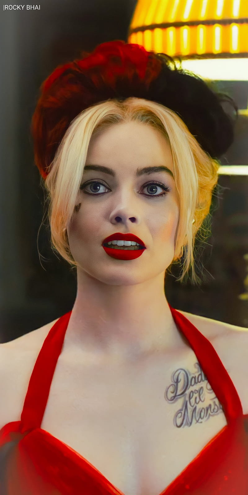 Suicide Squad, face, Harley Quinn, HD phone wallpaper