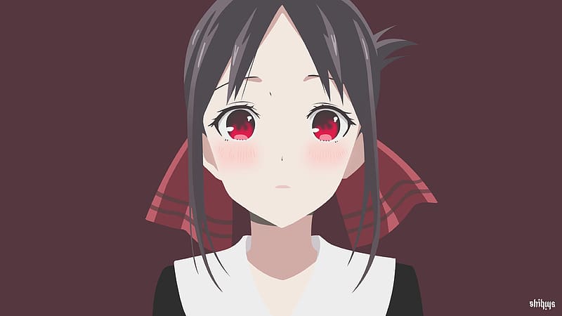 Anime, Close Up, Minimalist, Kaguya Sama: Love Is War, Kaguya Shinomiya ...