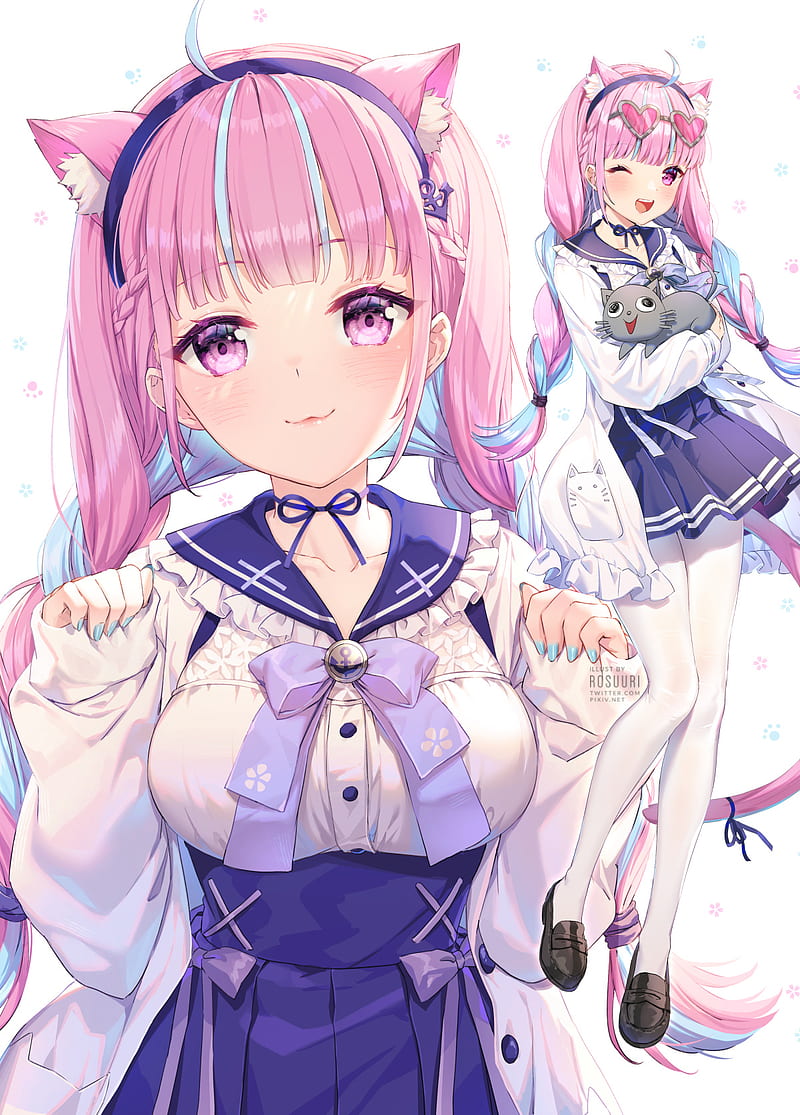 Anime animal ears, bunny, girl, kawaii, HD phone wallpaper | Peakpx