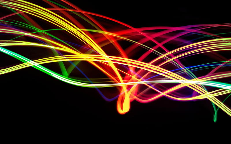 colorful light strands-2012 abstract design Selected, HD wallpaper