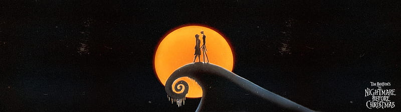Dual Monitor Nightmare Before Christmas I spent a couple of hours mak. Nightmare before christmas , Dual monitor , Christmas, HD wallpaper