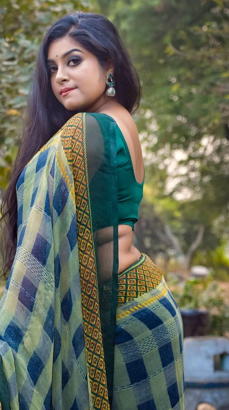 Priya , bong, model, saree lover, HD phone wallpaper