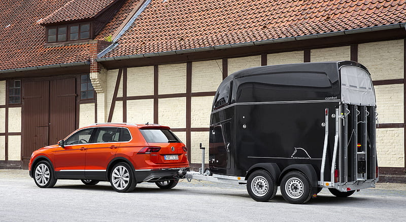 2017 Volkswagen Tiguan with a Trailer - Side , car, HD wallpaper