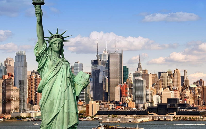 Estatua de la libertad, nueva york, libertad, arquitectura, nueva york,  estatua, Fondo de pantalla HD | Peakpx