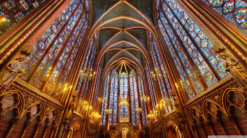 Cathedral, Religious, Sainte Chapelle, HD wallpaper