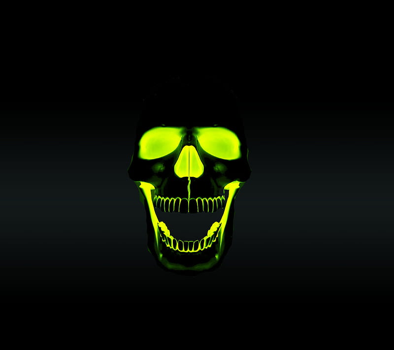 skull , bones, cool, desenho, face, neon, new, HD wallpaper