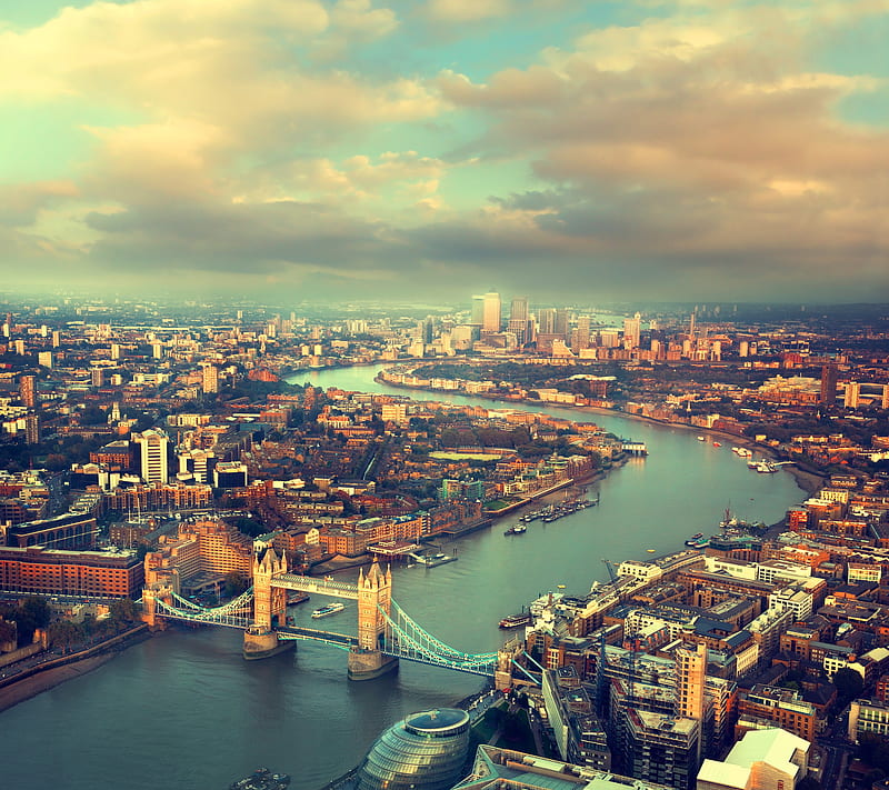London, city, nature, river, uk, HD wallpaper