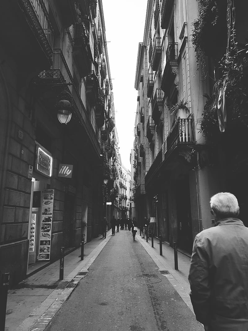 Street graphy 5#, Francisco, barcelona, black, bw, city, clean, cute, deep, emotional, faded, hope, inspirational, love, movie, poem, quote, sayings, white, HD phone wallpaper