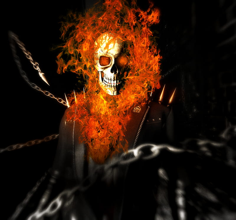 Ghost Rider Art , ghost-rider, artwork, artist, HD wallpaper
