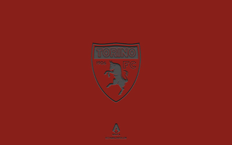 Torino FC, burgundy background, Italian football team, Torino FC emblem, Serie A, Italy, football, Torino FC logo, HD wallpaper