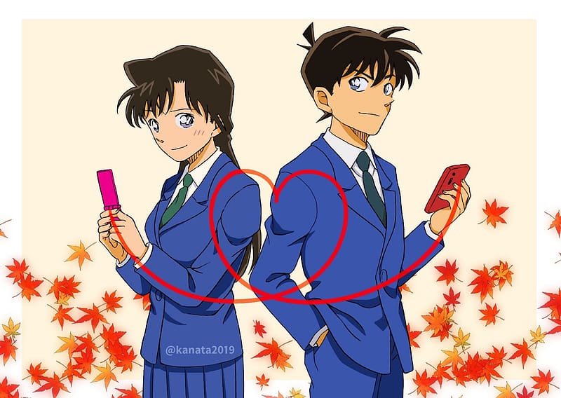 Anime, Detective Conan, Shinichi Kudo, Mouri Ran, HD wallpaper