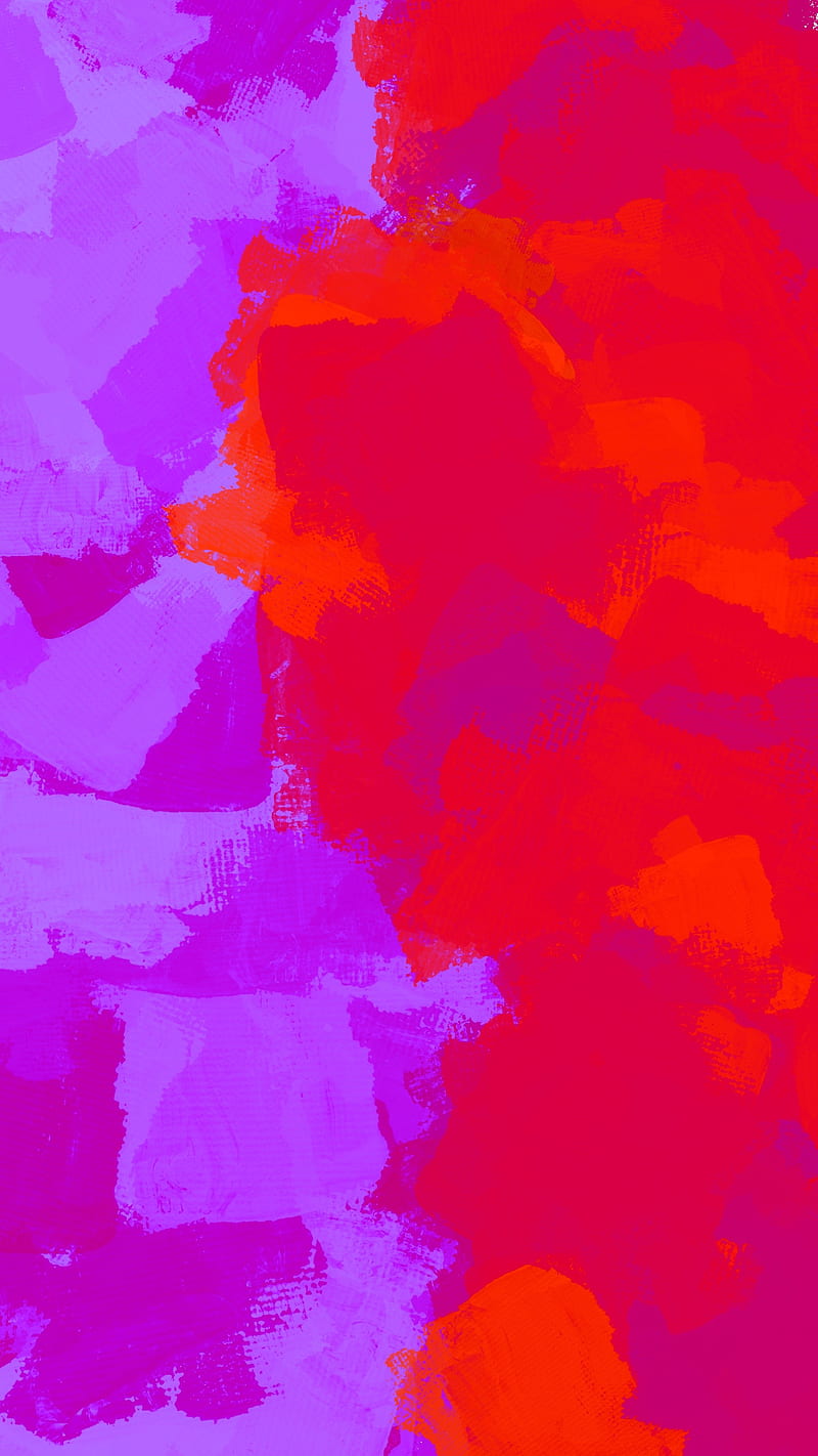 Red And Violet, FMYury, abstract, brushes, color, colorful, colors, gradient, opposite, pink, purple, splashes, spots, two, ultraviolet, HD phone wallpaper