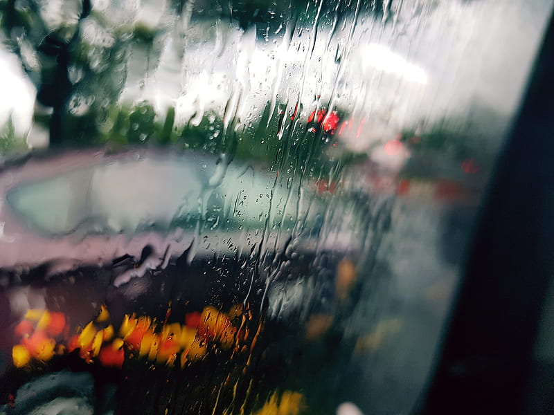 Rainy windscreen, city, natural, rain, screen, view, wind, window, HD wallpaper