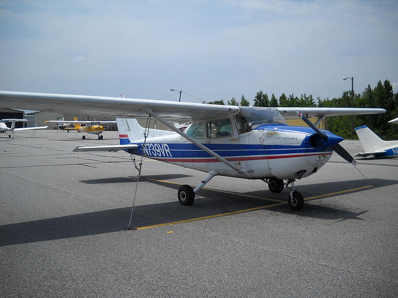 Cessna 172, private, aircraft, tricycle gear, high wing, HD wallpaper