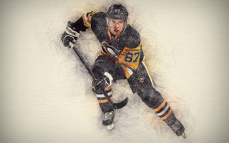 Where Hockey Meets Art  wallpapers  sidney crosby  pittsburgh penguins