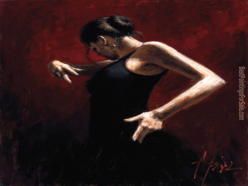 flamenco dancing, red, flamenco, passion, dancing, woman, HD wallpaper