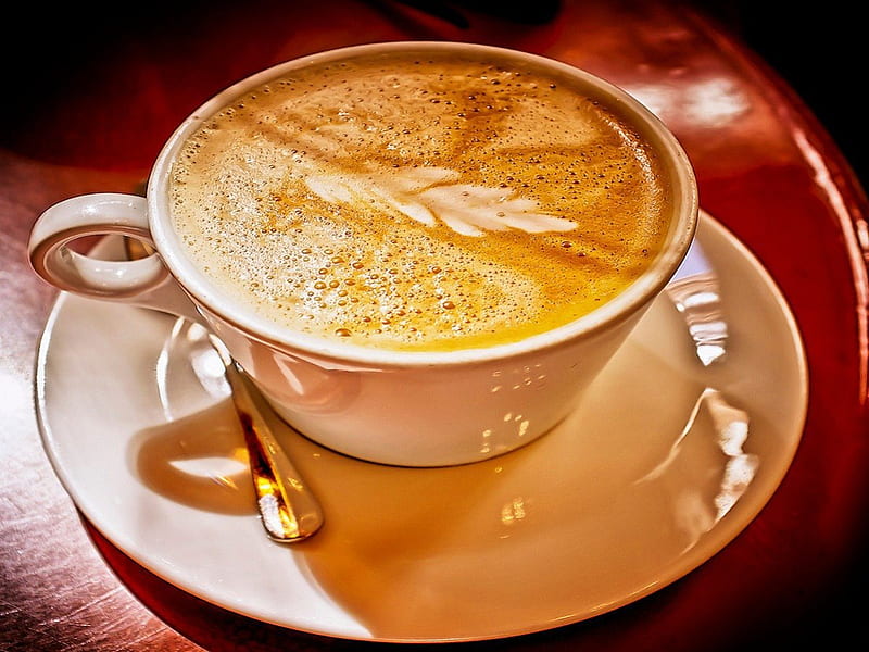 Cup, relaks, brown, color, caffe, teaspoon, HD wallpaper