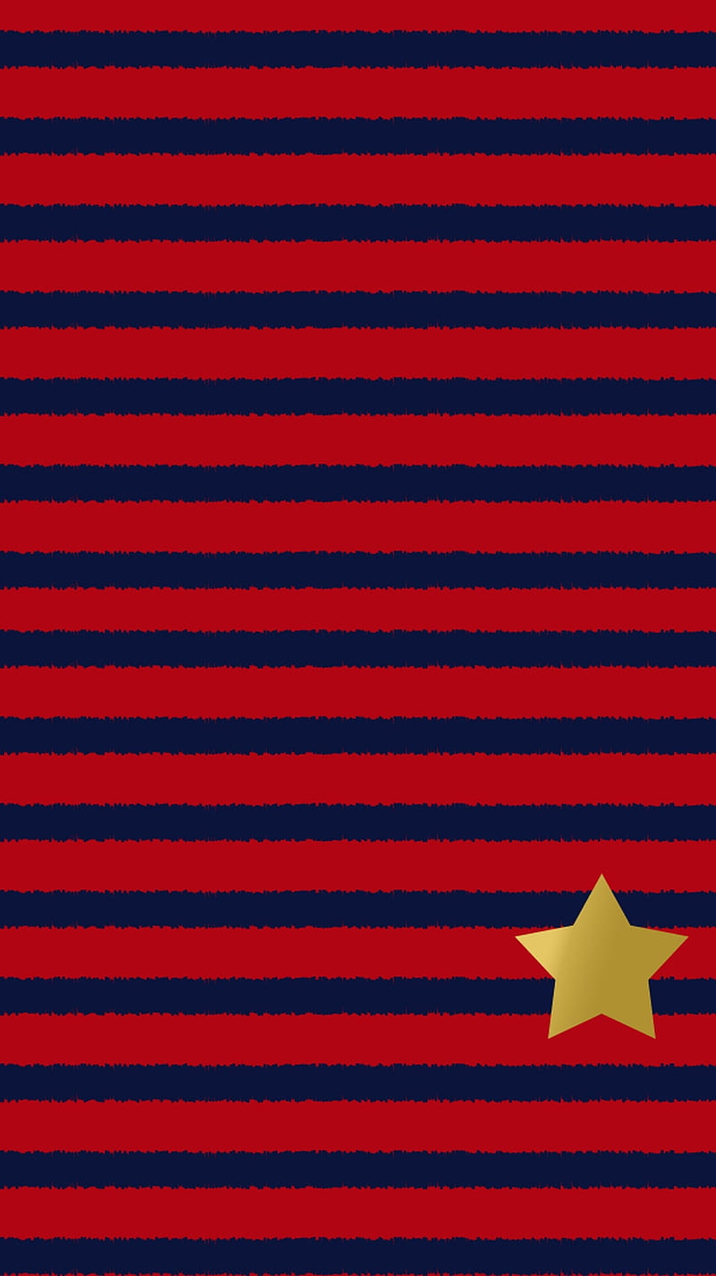 Gold Star, 4th of july, star, stripes, HD phone wallpaper