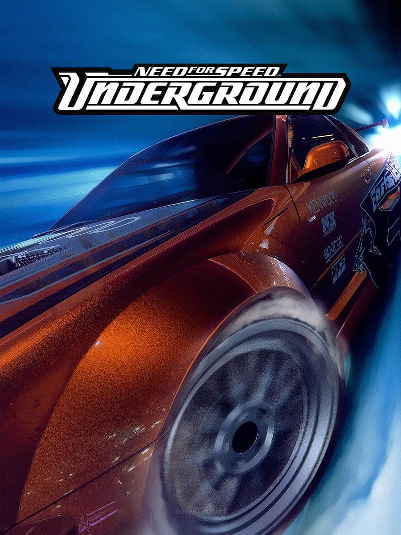 Need for Speed, Need for Speed: Underground, car, cover art, video games, Nissan, Nissan Skyline, Nissan Skyline R34, poster, HD phone wallpaper