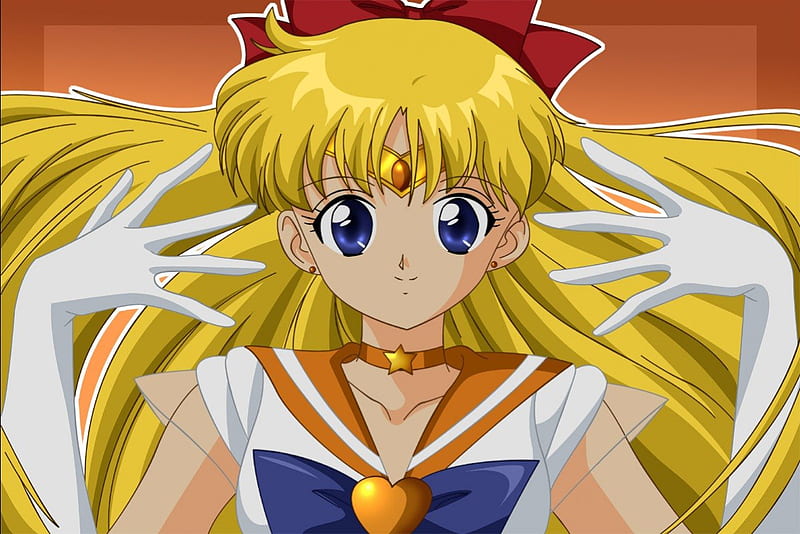 Sailor Venus, fanart, minako aino, morrow, venus, anime, sailor moon, pixiv, vector, HD wallpaper