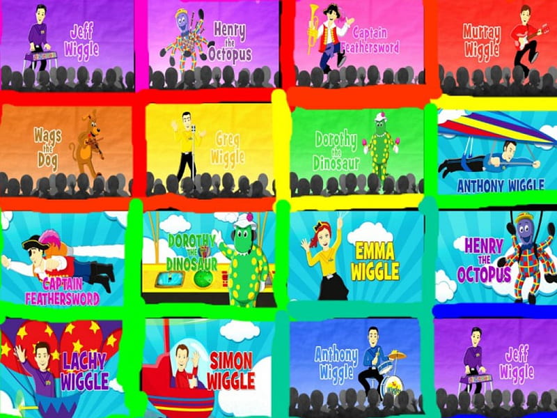 The Wiggles Rainbow Rainbow Wiggles Collage The Hd Wallpaper Peakpx