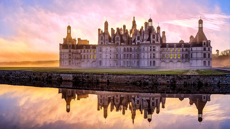 Chambord Castle Loire Valley France Bing, HD wallpaper