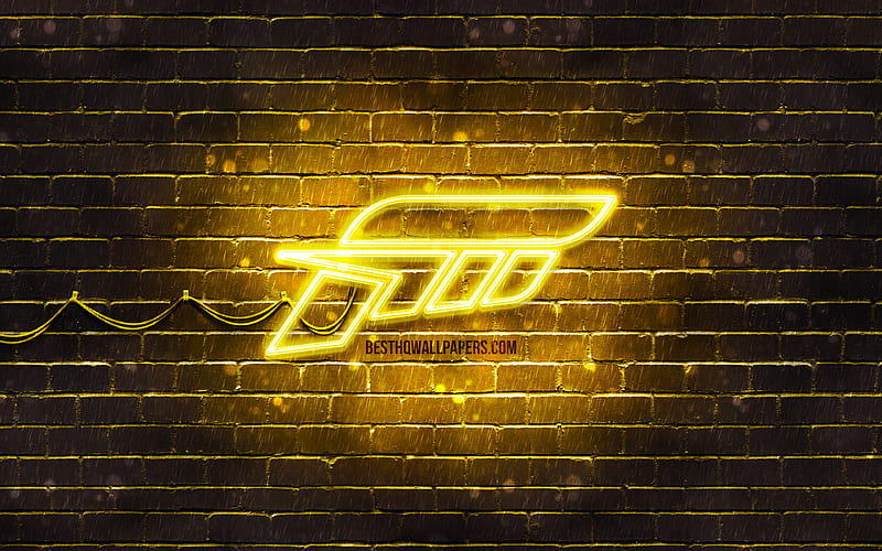 Forza yellow logo yellow brickwall, Forza logo, 2020 games, Forza neon logo, Forza, HD wallpaper