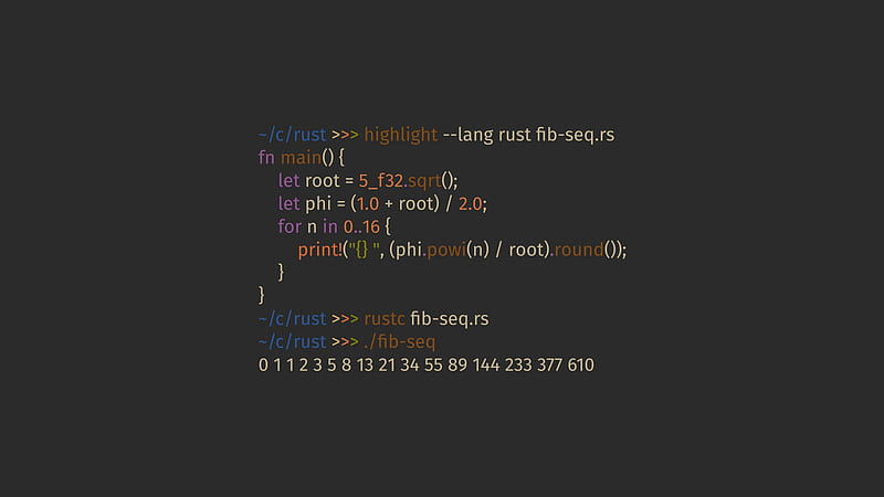 Fibonacci Sequence, text, code, coding, gray background, HD wallpaper