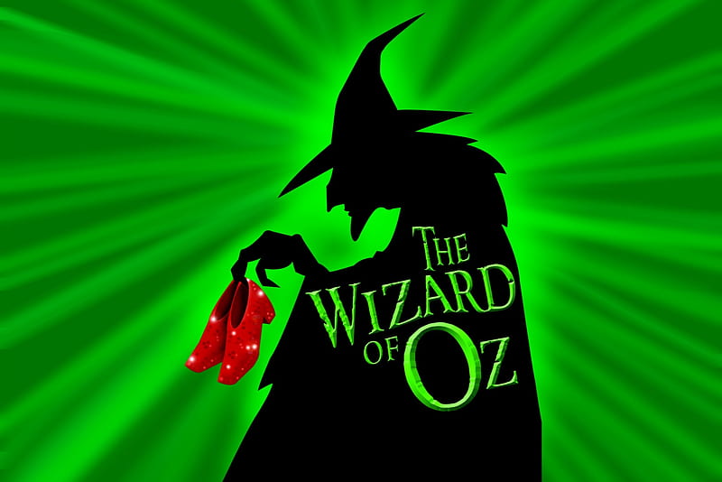 The Wizard Of Oz, Entertainment, Black, Red, Wizard Of Oz, Green, Movies, HD wallpaper