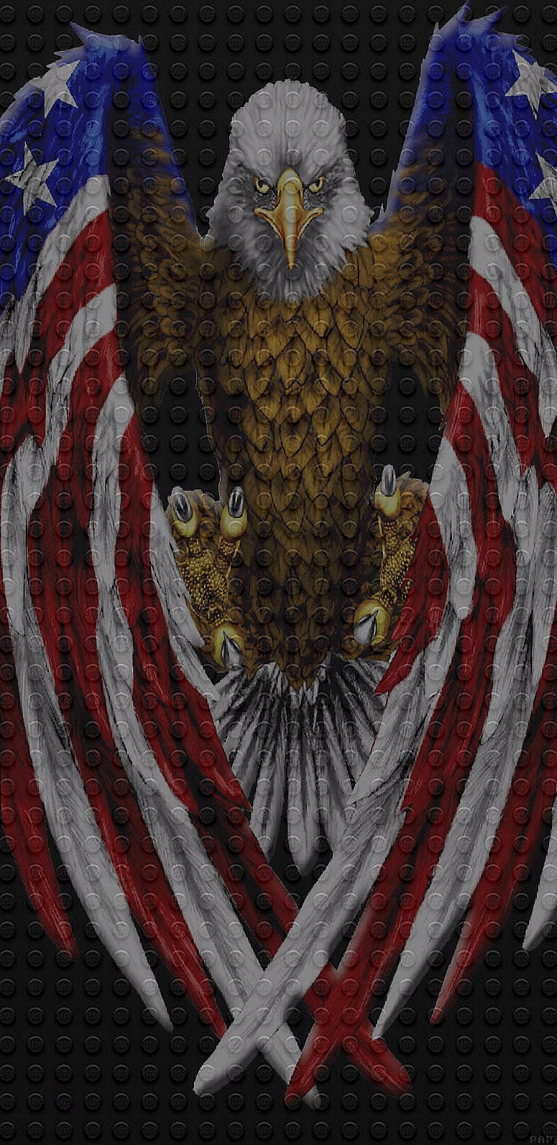 America, eagle, patriotic, flag, HD phone wallpaper