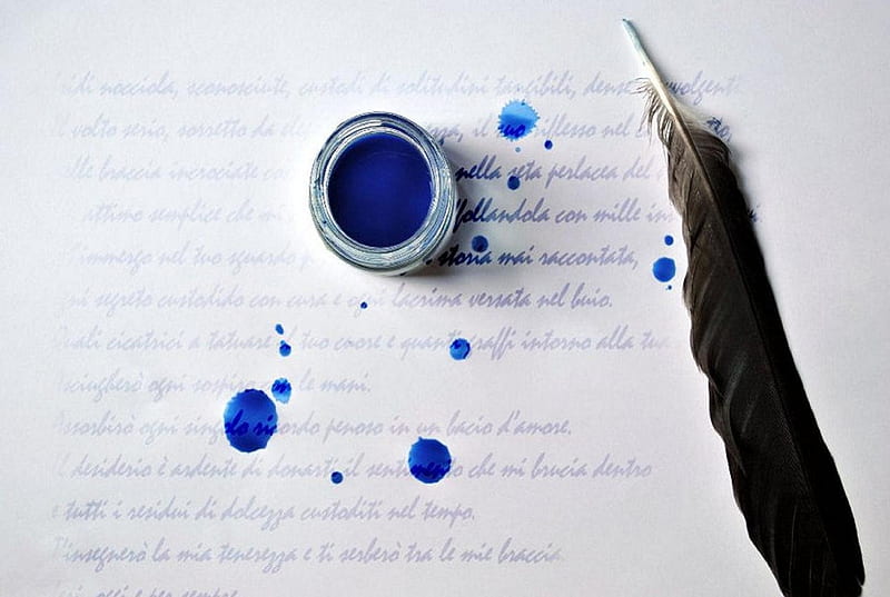 Letter, memories, pen, ink, feather, old, HD wallpaper