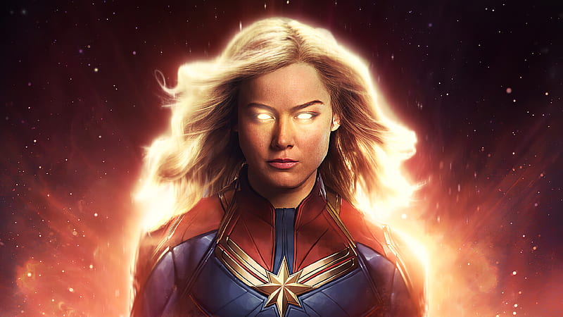 Captain Marvel Brie Larson , captain-marvel, superheroes, artist, artwork, digital-art, artstation, HD wallpaper
