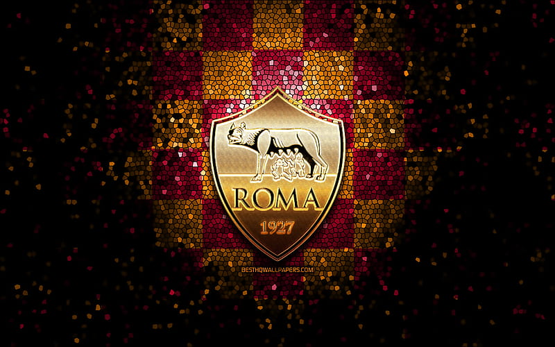 AS Roma, badge, soccer, totti, logo, italian, football, emblem, crest, HD wallpaper