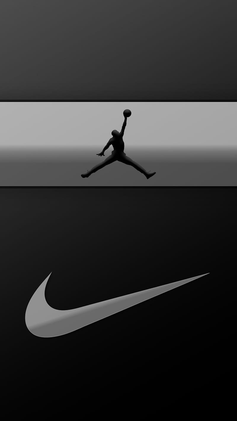 Nike air jordan, basket, black, fitness, galaxy, logo, popular, running, HD phone wallpaper