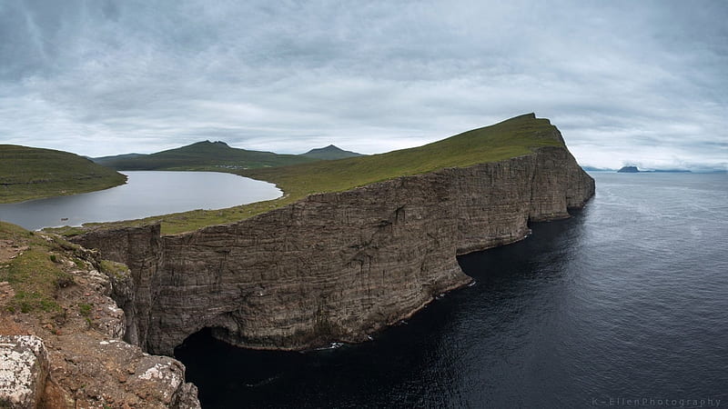 Sorvagsvatn Lake in Faroe Islands, Lake, faroe, islands, Sorvagsvatn, HD wallpaper