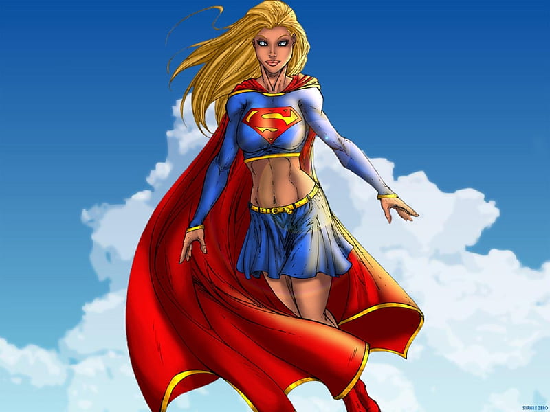 Mi super chica alexandra, voladora, superhéroe, cielo azul, personaje  cómico, Fondo de pantalla HD | Peakpx