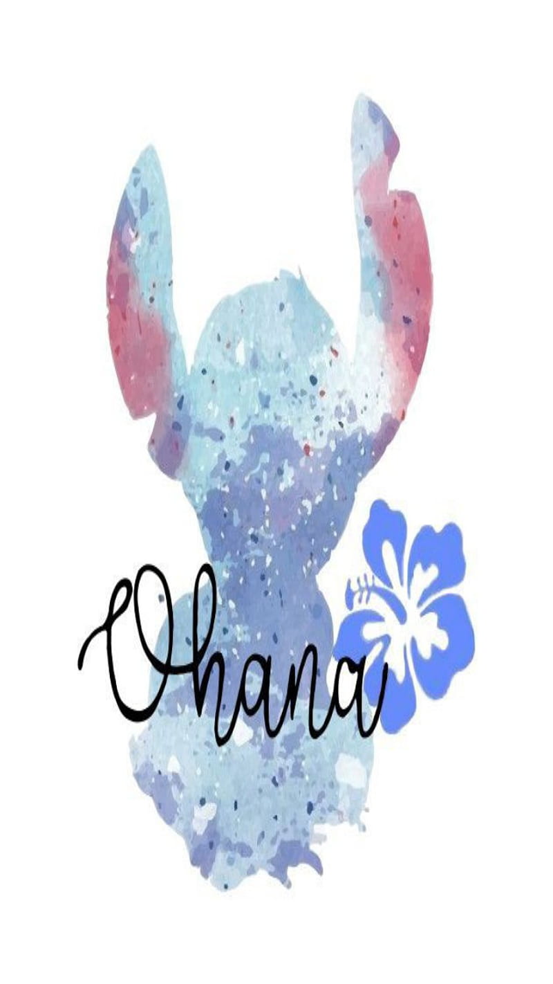 Stitch Ohana, cute, lilo, HD phone wallpaper
