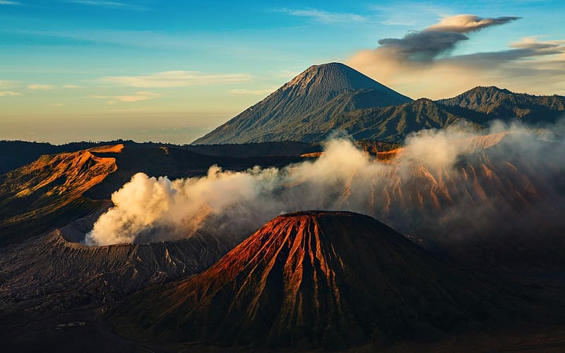 Mount Bromo, Volcanoes, HD wallpaper