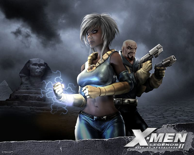 X Men, Video Game, Storm (Marvel Comics), X Men Legends Ii: Rise Of Apocalypse, Bishop (Marvel Comics), HD wallpaper