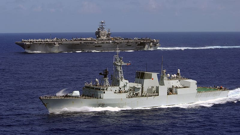Military, Uss John C Stennis, Hmcs Vancouver (Ffh 331), Warships, HD wallpaper