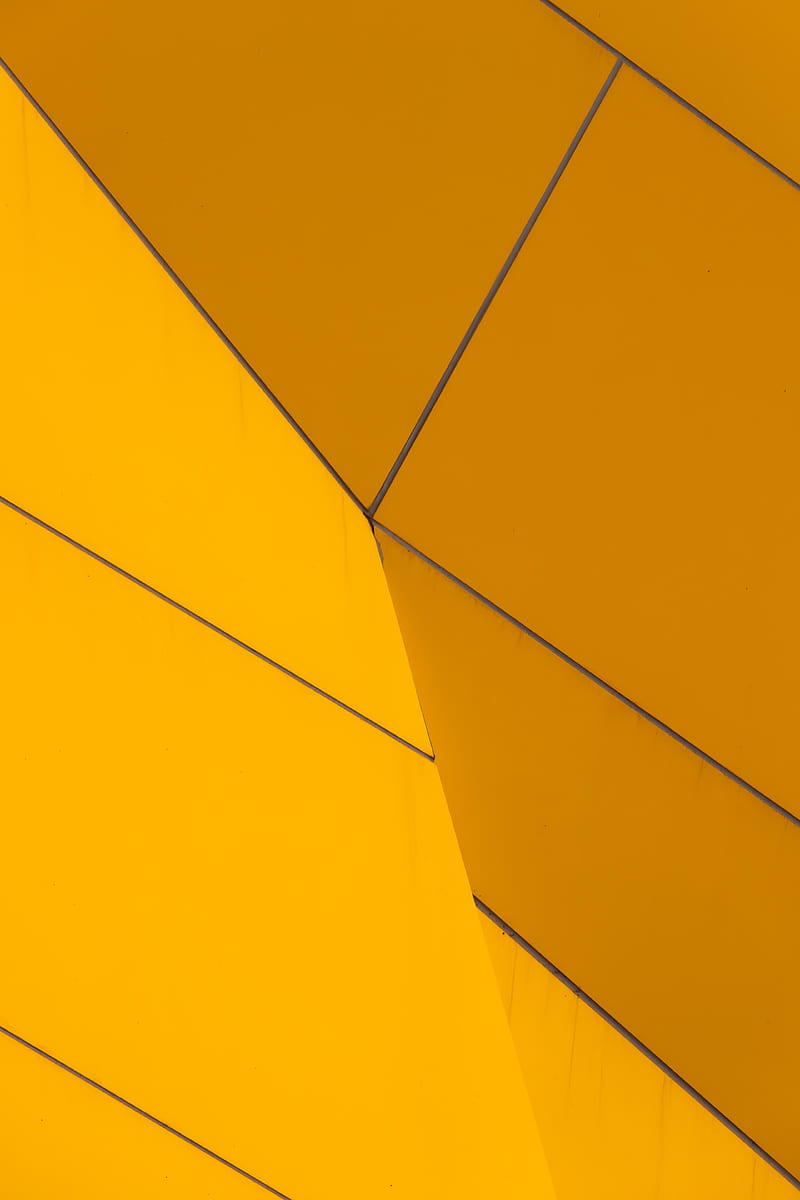 surface, volume, yellow, fragments, HD phone wallpaper