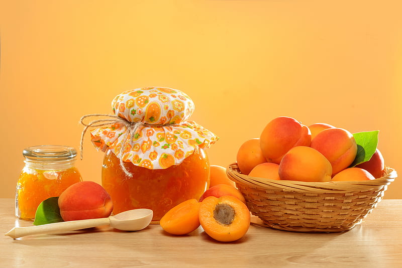 Food, Jam, Apricot, Fruit, Still Life, HD wallpaper