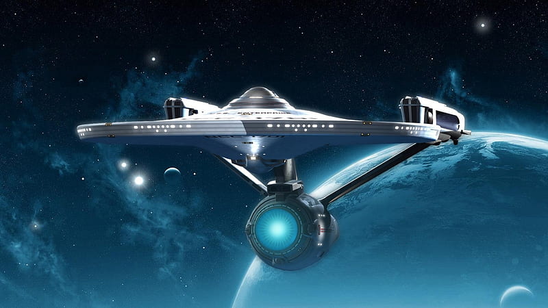 Uss enterprise, naves, star trek, naves espaciales, espacio, futurista, Fondo de HD |